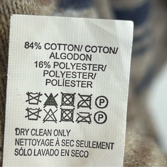 Lucky Brand L Textured Aztec Multicolor Knit Cardigan Open Front Boho Western - Picture 7 of 13